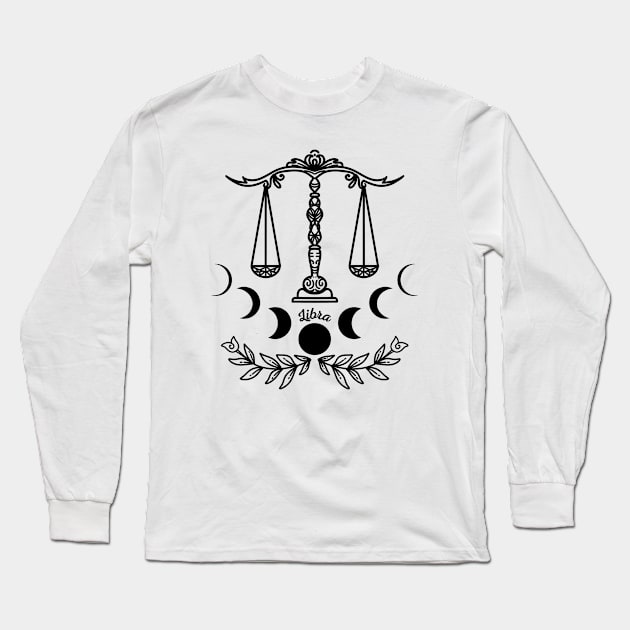 LIBRA Long Sleeve T-Shirt by Introvert Home 